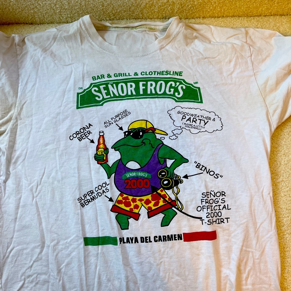 Carlos and Charlie’s 2000 party t shirt